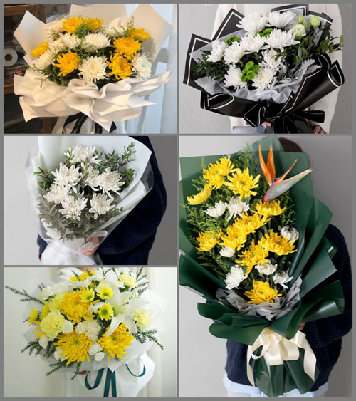上海崇明区港沿镇惠中村白事花束代送